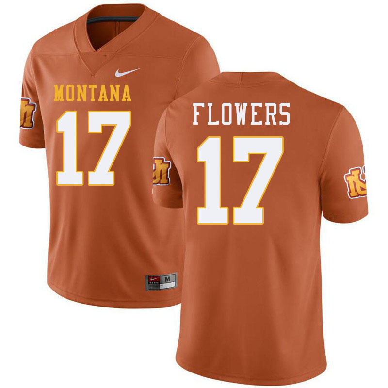 Montana Grizzlies #17 Luke Flowers College Football Jerseys,Uniforms Stitched Sale-Throwback Montana Grizzlies #17 Luke Flowers College Football Jerseys,Uniforms Stitched Sale-Throwback